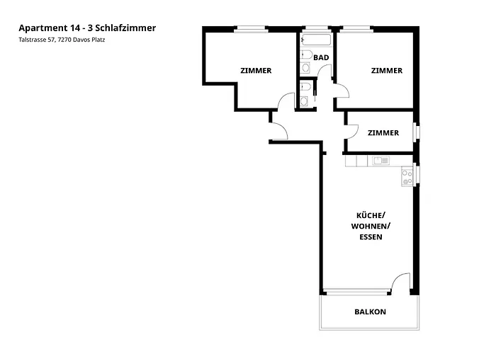Grosszuegige 3 Schlafzimmer In Bergblick Zentral Apartment