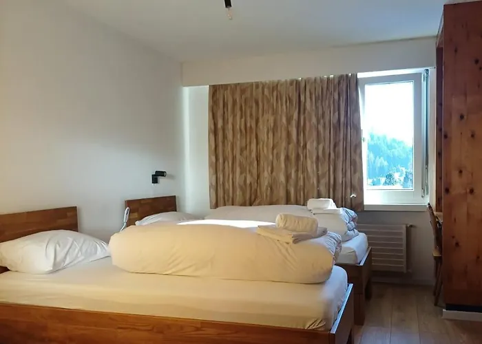 公寓 Grosszuegige 3 Schlafzimmer In Bergblick Zentral 达沃斯